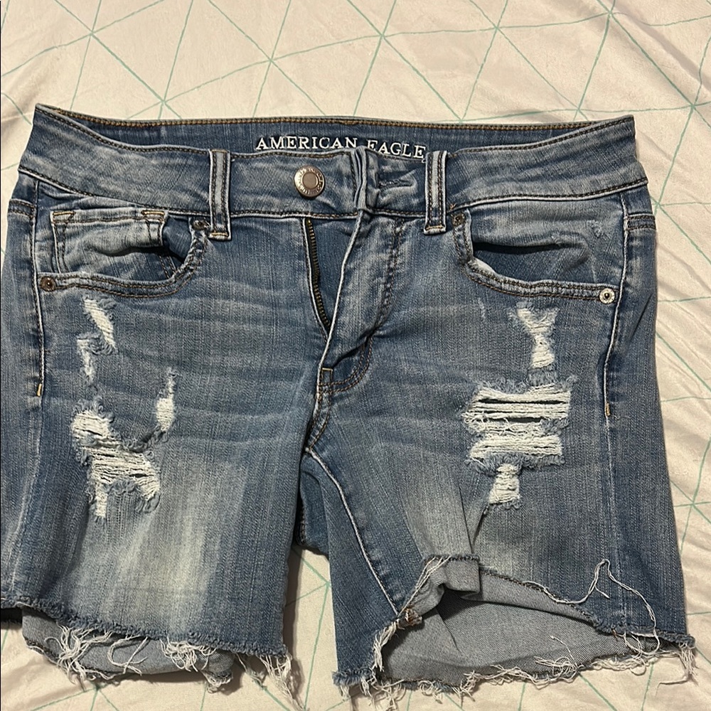 American Eagle Outfitters Blue Denim Shorts